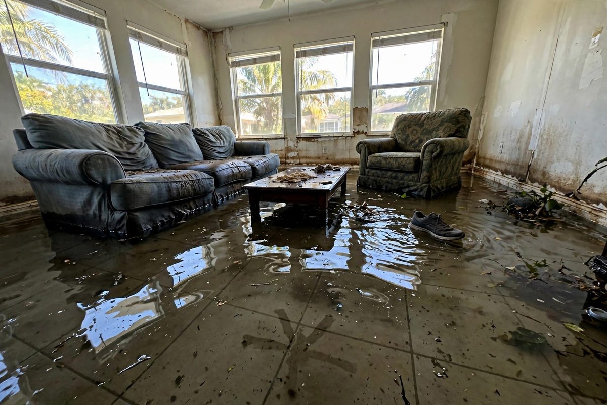 Flood Cleanup before Naples FL illustrative example