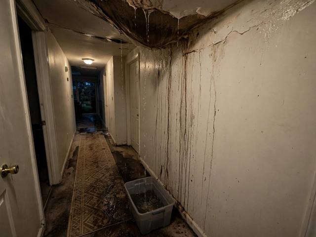Burst Pipe Water Damage before photo Naples FL illustrative example