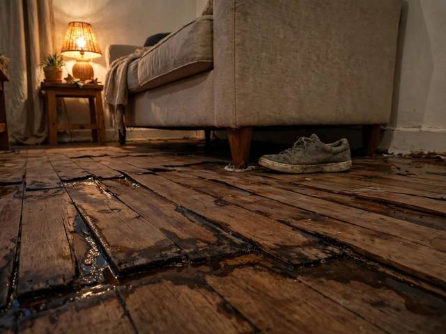 Hardwood Floor Restoration before photo Naples FL illustrative example