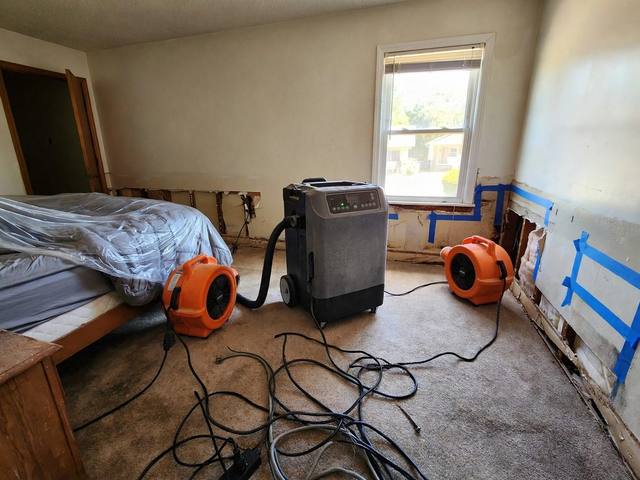 Structural Drying & Mitigation before photo Naples FL illustrative example